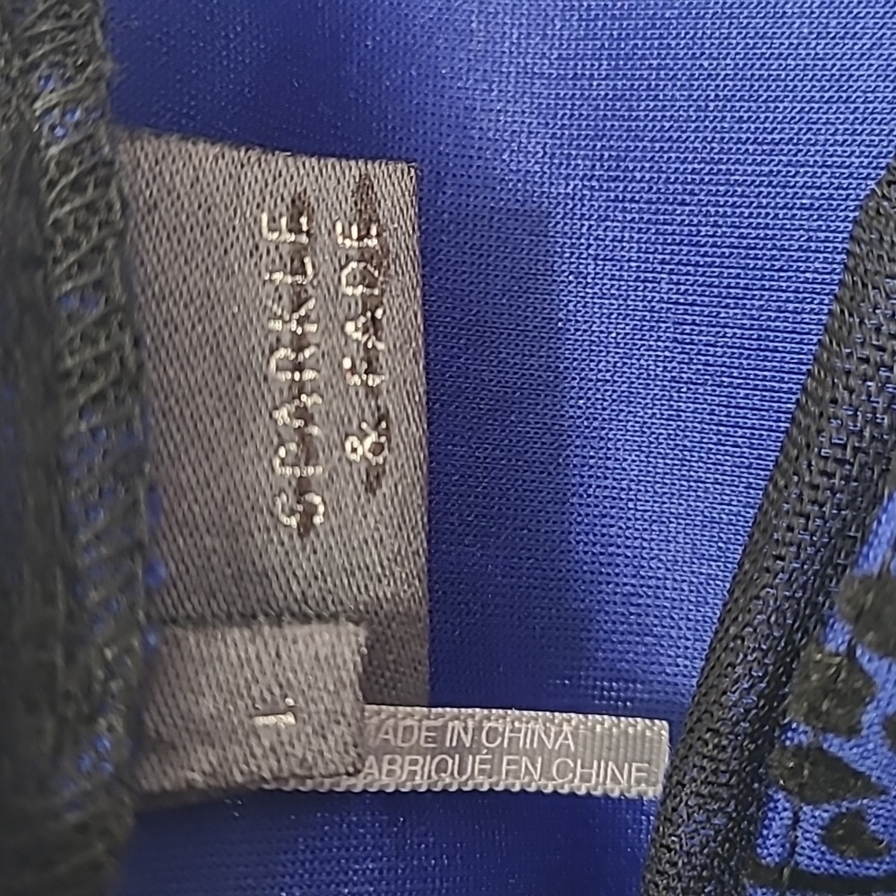 Sparkle & Fade Mesh Velour Cop Top - Picture 7 of 10